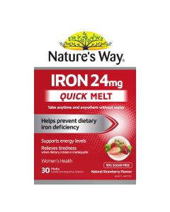 Nature's Way Iron 24mg Quick Melt 30s