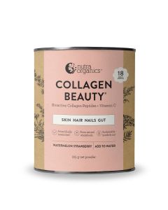 Nutra Organics Collagen Beauty Watermelon Strawberry 225g