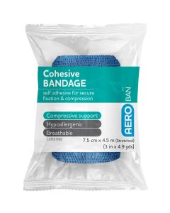 Aeroban Cohesive Bandage 7.5Cmx4.5M