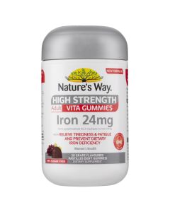 Nature's Way High Strength Adult Vita Gummies Iron 24mg 30s