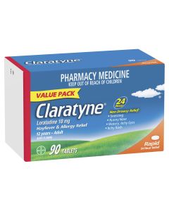 Claratyne Allergy Hayfever Relief Antihistamine Tablets 90 Pack