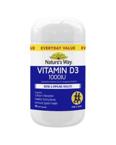 Nature's Way Vitamin D3 1000IU 75s