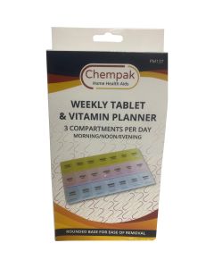 Chempak Weekly Organizer 3 Times Per Day