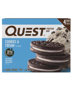 Quest Protein Bar Cookies & Cream 4Pk