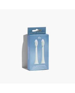 Gem Electric Toothbrush Replacement Heads Mint Green 2 Pack