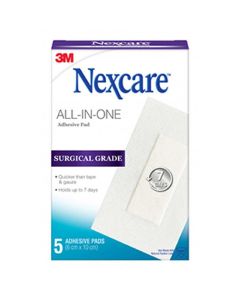 Nexcare All In One Soft Cloth Adhesive Pad 5 Pack