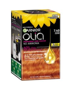 Garnier Olia Permanent Hair Colour 7.40 Intense Copper