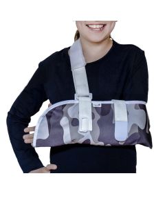 Crazy Casts Children's Arm Sling with optional Immobiliser Strap - Camouflage Design, size small