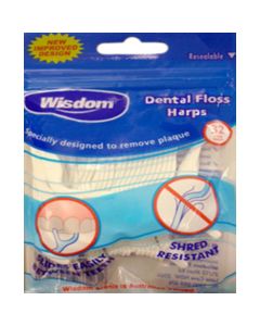 Wisdom Dental Floss Harps 32 Pack