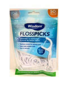 Wisdom Floss Picks 50 Pack