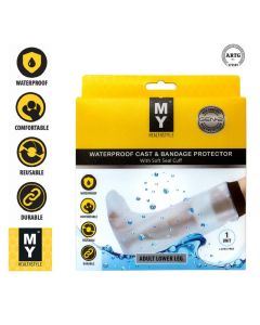 My Healthstyle Waterproof Cast & Bandage Protector Adult Lower Leg