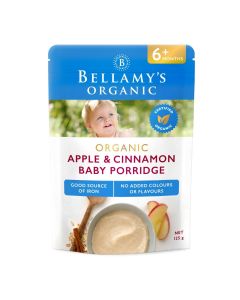 Bellamys Organic Apple Cinnamon Porridge 125G