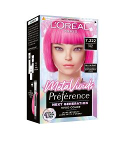 L'Oreal Paris Preference Permanent Hair Colour Meta Vivids Pink 7.222