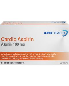 ApoHealth Cardio Aspirin 84 Tablets 