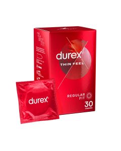 Durex Thin Feel Latex Condoms Regular Fit 30 Pack