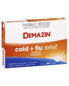 Demazin Cold & Flu Relief 24 Tablets