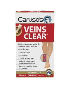 Caruso's Natural Health Veins Clear 30 Tablets