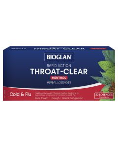 Bioglan Throat Clear Original Lozenges 20 Pack 
