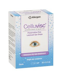 Celluvisc Lubricant Eye Drops 30 x 0.4mL