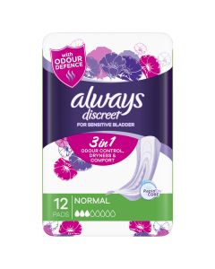 Always Discreet For Sensitive Bladder Normal 12 Pads