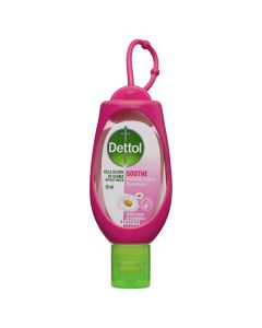 Dettol Healthy Touch Instant Hand Sanitiser Soothe with Chamomile Pink Clip 50mL