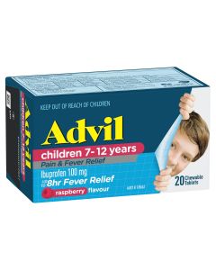 Advil Children 7-12 Years Chewable Raspberry 20 Tablets