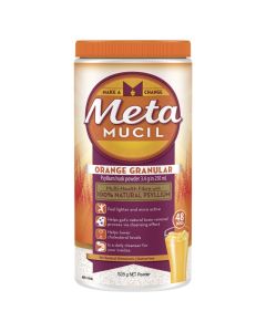 Metamucil Multi-Health Fibre with 100% Psyllium Natural Psyllium Orange Granular 48 Dose