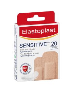 Elastoplast Sensitive Light Skin Tone Plasters 20 Pack