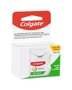 Colgate Dental Floss Total Mint Waxed 100m