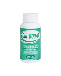 Cal 600 + D Calcium Supplement Tablets 100