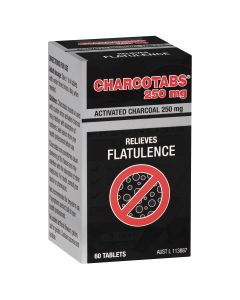 Charcotabs Activated Charcoal 250mg 60 Tablets