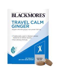 Blackmores Travel Calm Ginger 45 Tablets