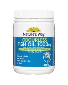 Nature's Way Odourless Fish Oil 1000mg 450 Capsules