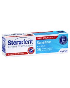 Steradent Sensitive Denture Fixative Cream 40g