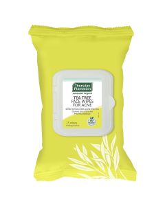 Thursday Plantation Tea Tree Face Wipes for Acne 25 Pack