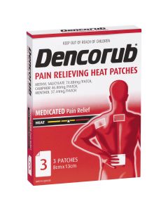 Dencorub Pain Relieving Heat Patch 3 Pack