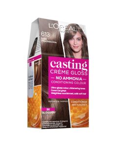 L'Oréal Paris Casting Crème Gloss Semi-Permanent  Hair Colour 613 Iced Mochaccino (Ammonia Free)