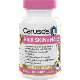 CARUSOS HAIR SKIN NAILS TABS 60 Direct Chemist Outlet