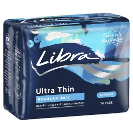 Libra Ultra Thin Pads Regular 14 Pack - Direct Chemist Outlet