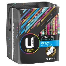U by Kotex Designer Ultrathin Pads Regular with Wings 12 Pack - Direct  Chemist Outlet